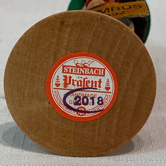 Steinbach Mini Christopher Columbus Nutcracker w/Anchor & Sign 1492-1992 5" Tall - Picture 5 of 16